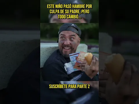 😢 Este niño pasó hambre por culpa de su padre, pero todo cambió #shorts