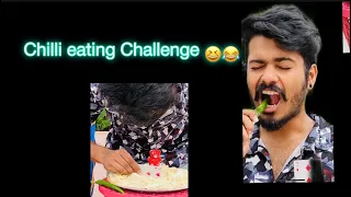 Chilli eating challenge 😂😆