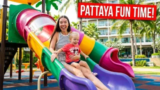 Nikol playground fun with her family in Pattaya