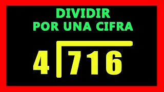 ✅👉 Como Dividir por 1 Cifra y 3 Dividendo