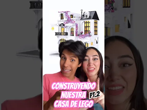 PARTE 2 -CONSTRUYENDO NUESTRA CASA DE LEGO @fervegs 🤣❤️ #shorts