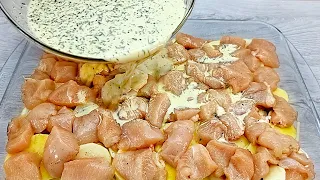 Es ist so lecker, dass ich es fast jeden Tag koche❗ Unglaubliches Hähnchenfilet Rezept! Sehr lecker!