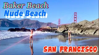 Nude Beach(Baker Beach) in San Francisco Walk Tour - November 2021
