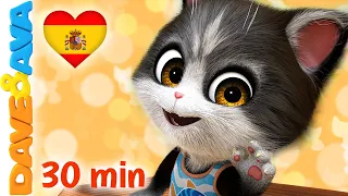 😻La Canción de OSCAR, Pin Pon  y Más Canciones Infantiles | Dave and Ava en Español 😻