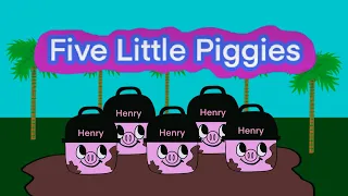 5 Little Piggies Jumping in the Muddy Puddle 🐷💦 (Nursery Rhyme)