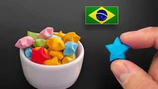 DIY: Origami Estrela da Sorte para Decoração e Presente (Fácil)
