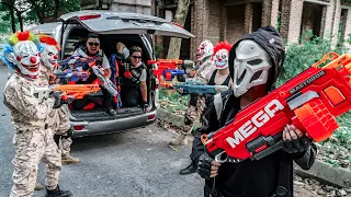 LTT Films : Giant Mouth Monster | S.E.A.L X Nerf Guns Fight Black Man Mask Save The World