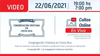 Santo Culto a Dios 22/06/2021 - 19:00Hs/7:00pm.