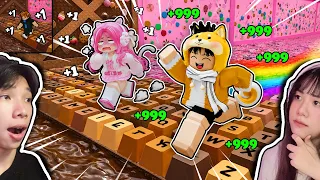 Chạy Đua +1 Tốc Độ Bàn Phím ASMR Cùng Bạn Gái 😎 Ngáo Và Kemy +1 Speed Keyboard Escape Roblox 😱