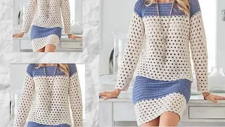 como tejer a crochet blusa y falda conjunto  facil y elegante tips y consejos (SUBTITLES)