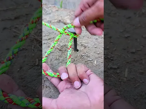Learn This Knot in 10 Seconds 🔥 | Strong Rope Knot Everyone Should Know #Shorts | Useful Life Hack