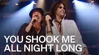 AC/DC with Steven Tyler "You Shook Me All Night Long" | Rock Hall 2003 Induction