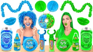 ALIMENTOS DE UMA SÓ COR POR 24 HORAS || Color Mukbang! Ganha o Último a Parar por 123 GO! CHALLENGE