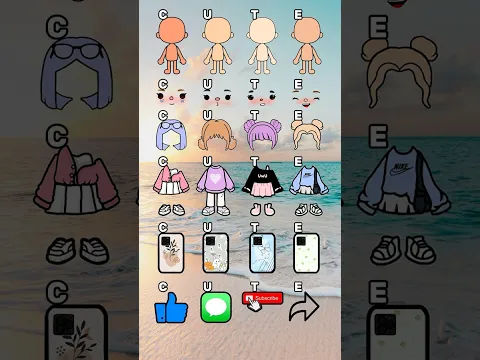 c,u,t,e💗🫰Cute look choose your favourite look #tocalifeworld #tocaboca #shorts #viral