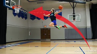 Trying to dunk further than anyone EVER! But of 2 feet!?