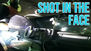 Suspect Takes Shotgun To The Face