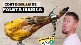 Corte de PALETA IBÉRICA, vídeo completo. Es rentable?