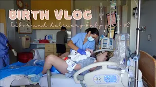 EMOTIONAL LIVE BIRTH VLOG | unexpected EARLY labor + delivery of our second daughter