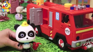ちびっこ消防士さん★消防士ごっこ❤トイバス（ToyBus) キッズ おもちゃアニメ