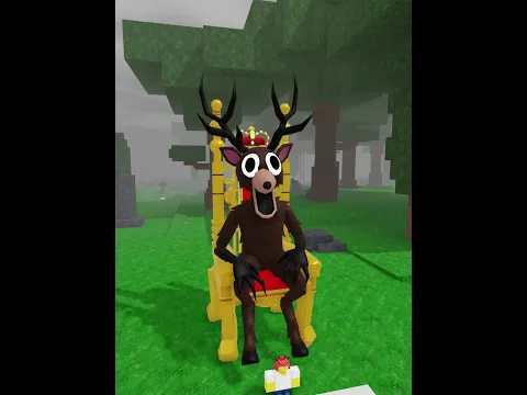 DEER HAS REVENGER 🤣 #roblox #99daysintheforest #usa