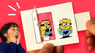 4 Amazing Despicable Me 4 Minions Paper Craft Ideas to Make at Home | Easy DIY Crafts Tutorial
