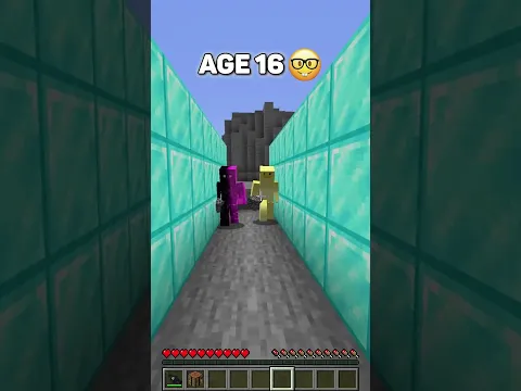 Falling for Traps at different Ages #minecraft #meme #memes