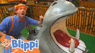 Blippi Explores Jungle Animals | @Blippi  | Moonbug Kids