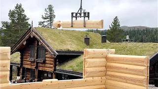 Log Cabin Assembly of Annex and Barn | Dream Home in the Mountains