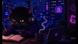 Chill Cat 2AM in Tokyo - Lofi Beats for Late Night Focus
