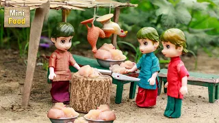 Miniature Cooking Chicken Roll  | Mini Cooking | Tiny Cooking | Mini Food Cooking