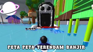 PETA PETA TERENDAM BANJIR DI RUMAH UPIN IPIN | Uni Craft Your World
