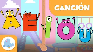 🎵 Canción de LAS VOCALES para niños con la foca Smilie ✏️ A E I O U 🎸 Canciones educativas 🎉