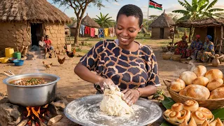 No Oven, No Stove! Traditional Village Bread Cooking 🍞 | African Village Life