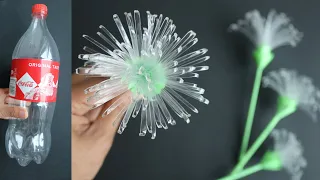 How To Make Very Easy and Beautiful Plastic Bottle Flower - Plastic Bottle Craft -Bottle Art