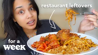 i only ate restaurant leftovers for a week *shocking results*
