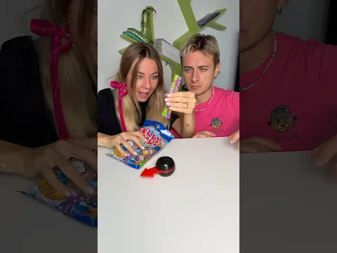 Pair won jelly sticks which were weird and liquid 🤢😅