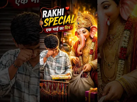 गणेश जी ने खरीदी सारी राखी! ❤️ | Rakhi Special#shorts #rakhi #rakhispecial #hearttouching