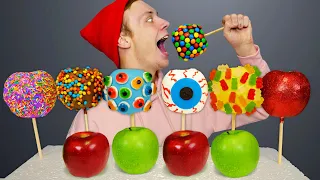 ASMR MUKBANG Rainbow Desserts 챌린지 먹방 Color food challenge by Nerd Hands