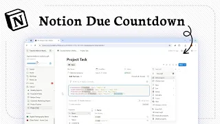 How to Create a Deadline Countdown Formula in Notion (Time Left Calculated)