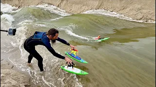 $500 Toy Surfer Vs River Waves