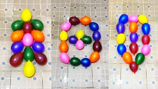 | ASMR | Beautiful Water Color Balloons Pop Reverse Compilation Satisfying