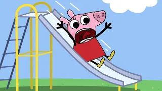 Peppa Pig Skared at the playgrounds 😃 new Peppa Pig Animation 🔥