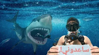 تحدّيت مخاوفي وغصت في اعماق المحيط المرعب 😱كارثة😭
