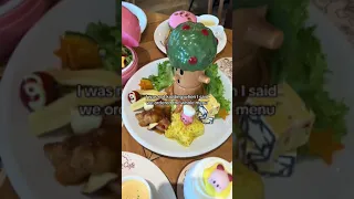 I went to the kirby cafe in Japan and ordered everything 💀 #japan #kirby #kawaii