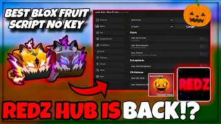 Redz Hub Script is BACK! – Update Script Blox Fruit No Key | AUTO FARM, FRUIT RAIN, SEA EVENT, RAID