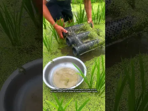 اكتشف ما كان مخبأً تحت نباتات الأرز! 😲🐟