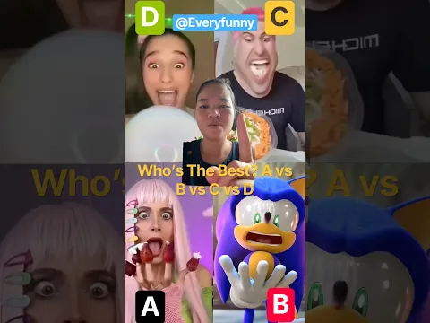 Who’s The Best? A vs B vs C vs D#shorts #funny #viral #trending #1234#23