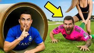 Messi Is Rescued by Ronaldo and Mbappe from the Female Assassin Jason Voorhees - Olala Football