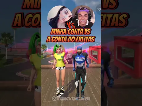MINHA CONTA DO FREE FIRE vs A CONTA DO FREITAS 😱😱