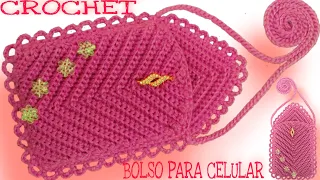 Bolso/Estuche para CELULAR a crochet muy fácil (INCREMENTA TUS VENTAS)